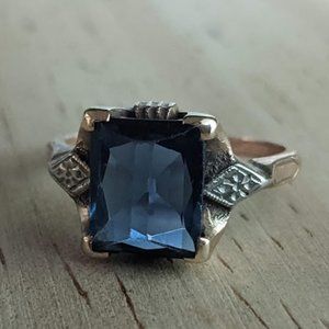 14k Solid Gold Vintage Deco Ring